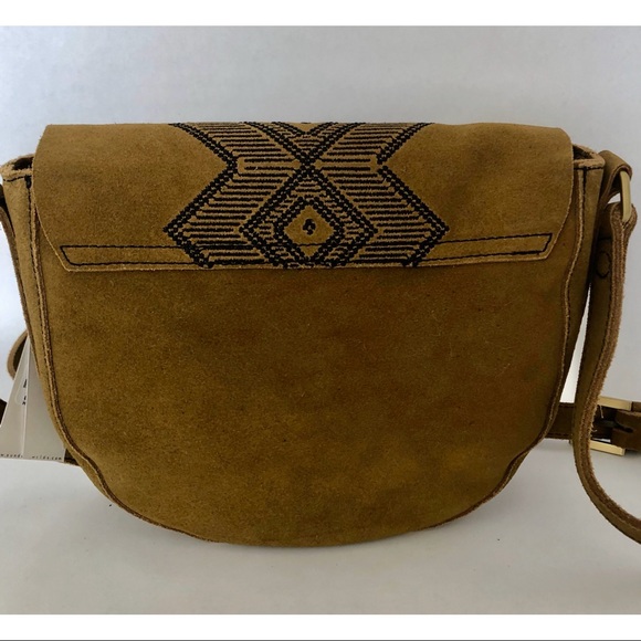 Free People Tan Suede Saddle Bag by Sundown Wilds - Picture 6 of 13